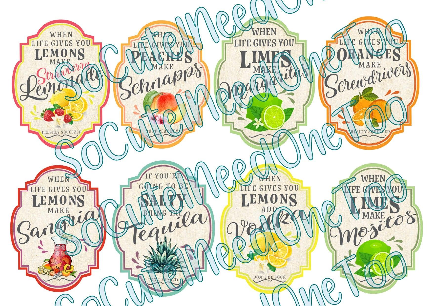 When Life Gives you - BITCH SERIES Waterslide Decals - SoCuteINeedOneToo