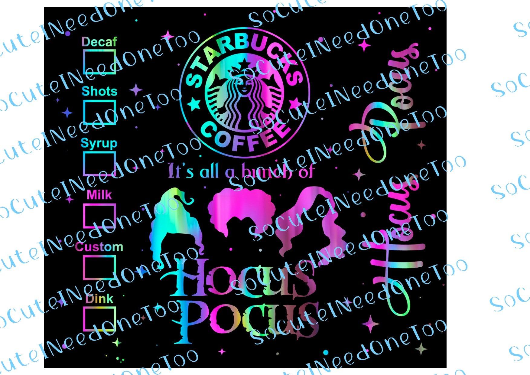 Hocus Pocus 20oz Waterslide Wraps - SoCuteINeedOneToo